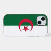 Apple iPhone 15 Case-Mate met vlag van Algerije Case (Achterkant horizontaal)
