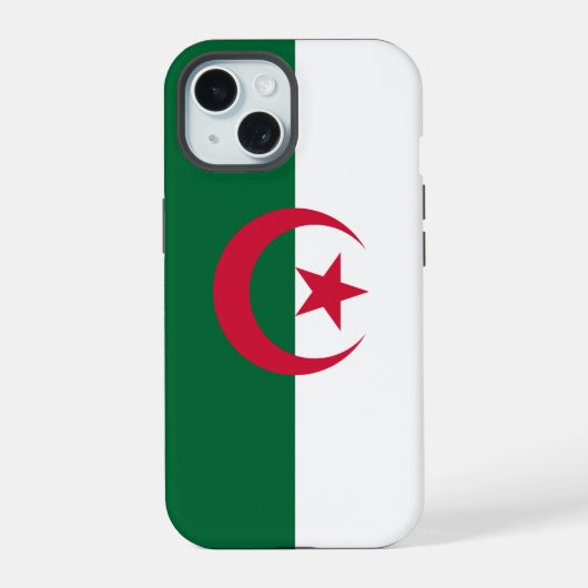 Apple iPhone 15 Case-Mate met vlag van Algerije Case (Achterkant)