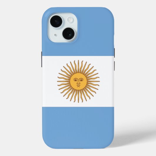 Apple iPhone 15 Case-Mate met vlag van Argentinië Case (Achterkant)