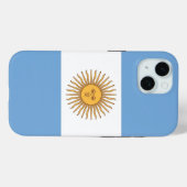 Apple iPhone 15 Case-Mate met vlag van Argentinië Case (Achterkant (horizontaal))