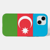 Apple iPhone 15 Case-Mate met vlag van Azerbeidzja Case (Achterkant (horizontaal))