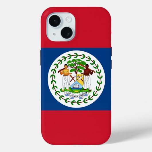 Apple iPhone 15 Case-Mate met vlag van Belize Case (Achterkant)