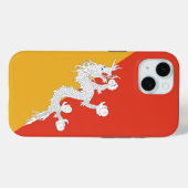 Apple iPhone 15 Case-Mate met vlag van Bhutan Case (Achterkant (horizontaal))