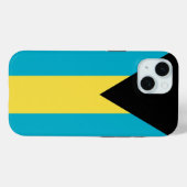 Apple iPhone 15 Case-Mate met vlag van de Bahama's Case (Achterkant (horizontaal))
