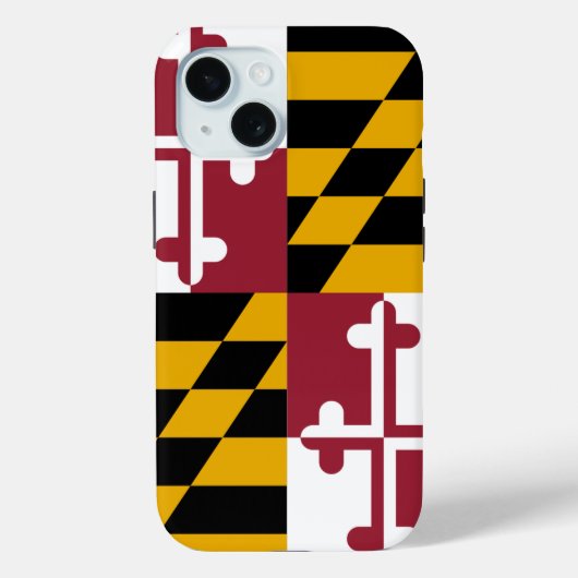 Apple iPhone 15 Case-Mate met vlag van Maryland Case (Achterkant)