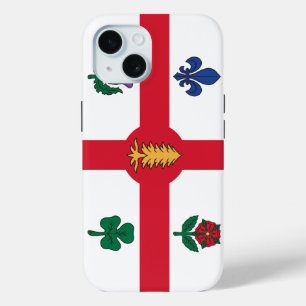 Apple iPhone 15 Case-Mate met vlag van Montreal Case
