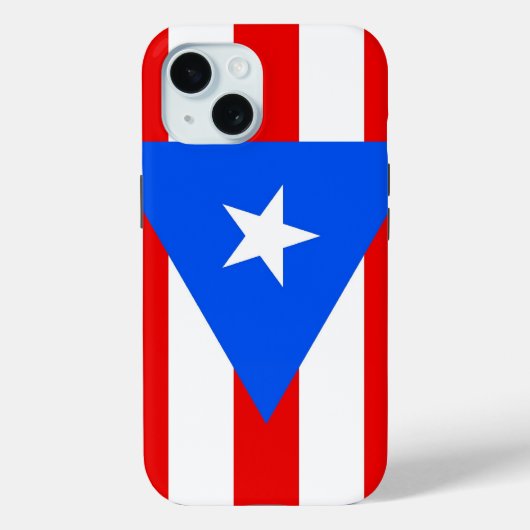 Apple iPhone 15 Case-Mate met vlag van Puerto Rico Case (Achterkant)