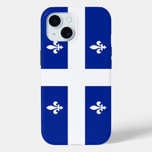 Apple iPhone 15 Case-Mate met vlag van Quebec Case (Achterkant)