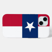 Apple iPhone 15 Case-Mate met vlag van Texas Case (Achterkant (horizontaal))
