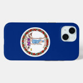 Apple iPhone 15 Case-Mate, vlag van Virginia Case-Mate iPhone Case (Achterkant (horizontaal))