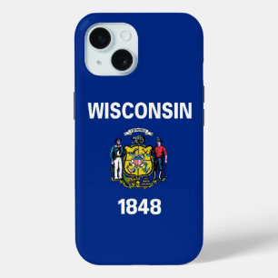 Apple iPhone 15 Case-Mate, vlag van Wisconsin Case