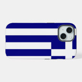 Apple iPhone 15 Case-Mate with Greece flag Case (Achterkant horizontaal)