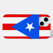 Apple iPhone 15 Case-Mate with Puerto Rico flag Case-Mate iPhone Case (Achterkant (horizontaal))