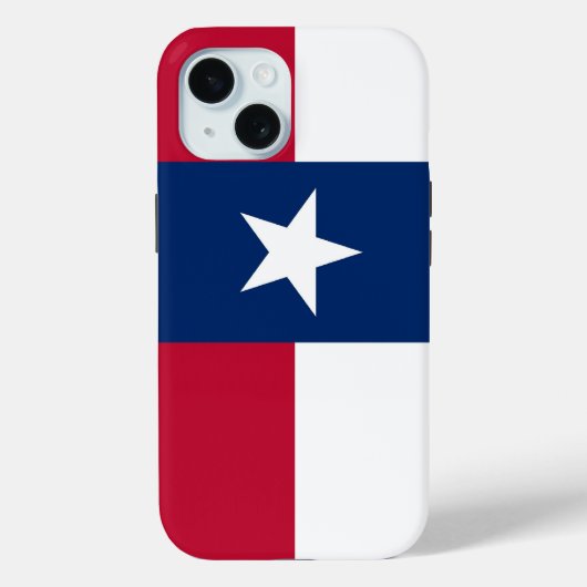 Apple iPhone 15 Case-Mate with Texas flag Case-Mate iPhone Case (Achterkant)