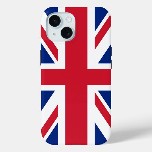 Apple iPhone 15 Case-Mate with United Kingdom flag Case (Achterkant)
