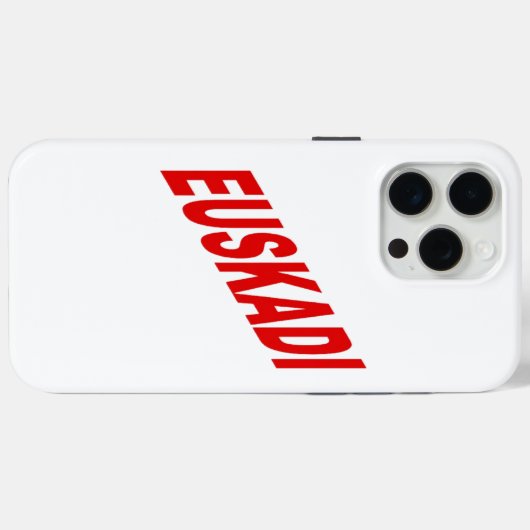 Apple iPhone 15 EUSKADI Case-Mate iPhone Case (Achterkant (horizontaal))