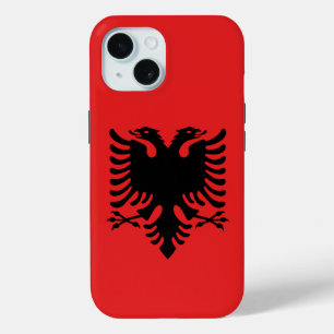 Apple iPhone 15 Hoesje-Mate met Albanese vlag Case