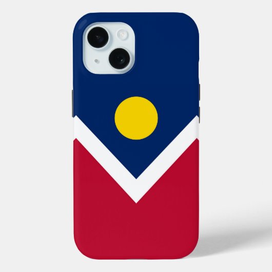 Apple iPhone 15 Hoesje-Mate met Denver-vlag Case-Mate iPhone Case (Achterkant)