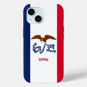 Apple iPhone 15 Hoesje-Mate met Iowa-vlag Case