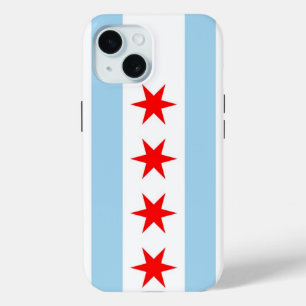 Apple iPhone 15 Hoesje-Mate met vlag van Chicago Case