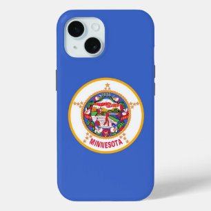 Apple iPhone 15 Hoesje-Mate met vlag van Minnesota Case