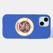 Apple iPhone 15 Hoesje-Mate met vlag van Minnesota Case-Mate iPhone Case (Achterkant (horizontaal))
