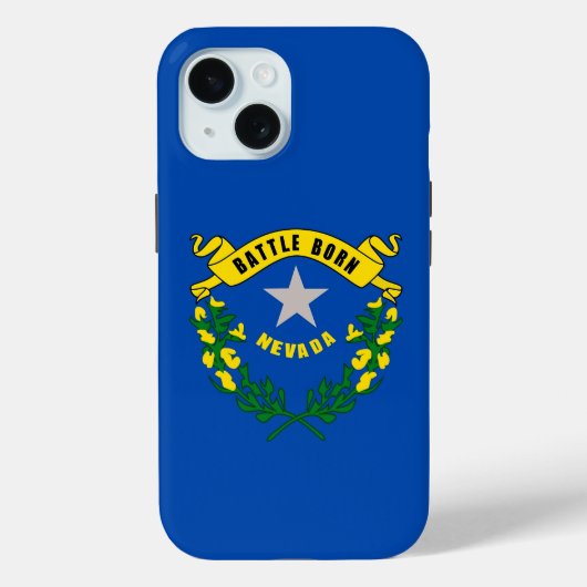 Apple iPhone 15 Hoesje-Mate met vlag van Nevada Case-Mate iPhone Case (Achterkant)