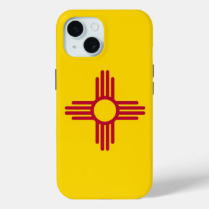 Apple iPhone 15 Hoesje-Mate met vlag van New Mexic Case