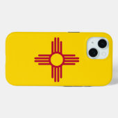 Apple iPhone 15 Hoesje-Mate met vlag van New Mexic Case-Mate iPhone Case (Achterkant (horizontaal))