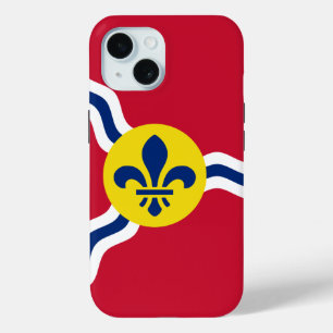 Apple iPhone 15 Hoesje-Mate met vlag van St. Louis Case