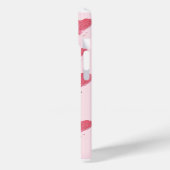 Apple Iphone 15 Hoesje Roze Hart Ontwerp (Achterkant / Links)