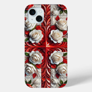 Apple iPhone 15 Plus Case, England Colors iPhone 15 Mini Hoesje