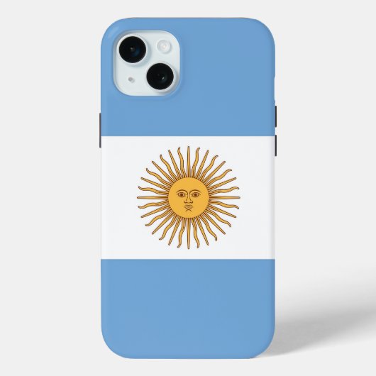 Apple iPhone 15 Plus Hoesje, Argentijnse vlag Case-Mate iPhone Case (Achterkant)