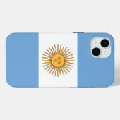 Apple iPhone 15 Plus Hoesje, Argentijnse vlag Case-Mate iPhone Case (Achterkant (horizontaal))
