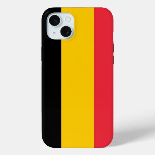 Apple iPhone 15 Plus Hoesje, Belgische vlag Case-Mate iPhone Case (Achterkant)