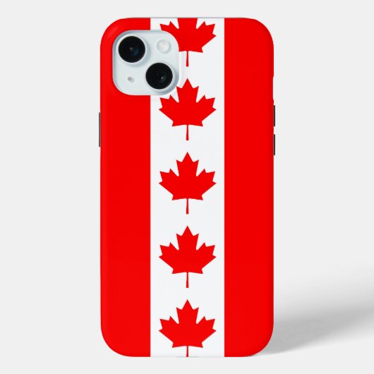 Apple iPhone 15 Plus Hoesje, Canadese vlag Case-Mate iPhone Case (Achterkant)