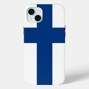 Apple iPhone 15 Plus Hoesje, Finland vlag Mini Hoesje
