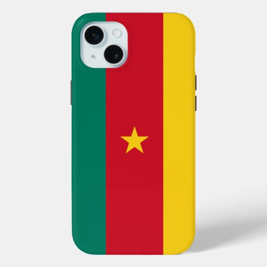 Apple iPhone 15 Plus Hoesje, Kameroen vlag Case-Mate iPhone Case (Achterkant)