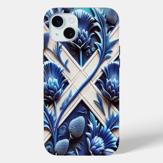 Apple iPhone 15 Plus Hoesje, Schotse Distels Case-Mate iPhone Case (Achterkant)