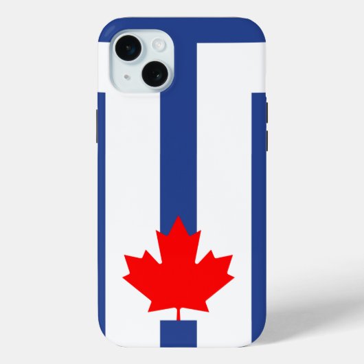 Apple iPhone 15 Plus Hoesje, Toronto vlag Case-Mate iPhone Case (Achterkant)