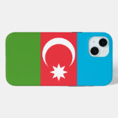 Apple iPhone 15 Plus Hoesje, vlag van Azerbeidzjan Case-Mate iPhone Case (Achterkant (horizontaal))