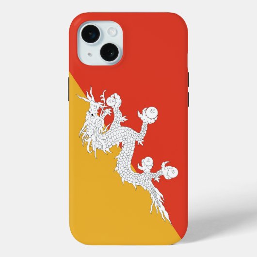 Apple iPhone 15 Plus Hoesje, vlag van Bhutan Case-Mate iPhone Case (Achterkant)