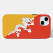 Apple iPhone 15 Plus Hoesje, vlag van Bhutan Case-Mate iPhone Case (Achterkant (horizontaal))