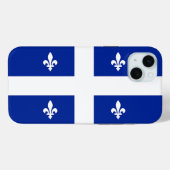 Apple iPhone 15 Plus Hoesje, vlag van Quebec Case-Mate iPhone Case (Achterkant (horizontaal))