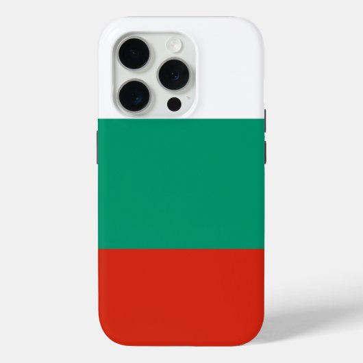 Apple iPhone 15 Pro Case-Mate, Bulgaarse vlag Case-Mate iPhone Case (Achterkant)