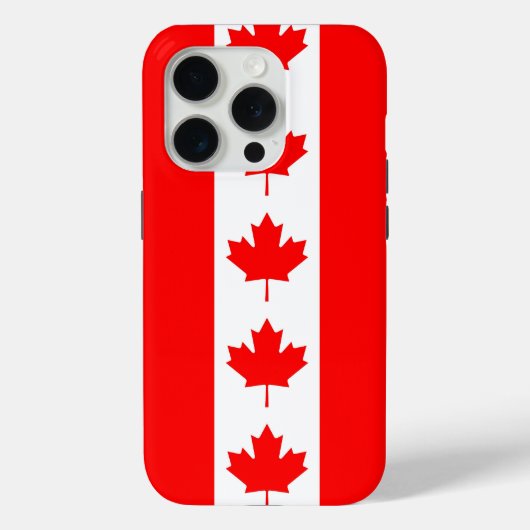 Apple iPhone 15 Pro Case-Mate, Canadese vlag Case-Mate iPhone Case (Achterkant)