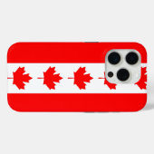 Apple iPhone 15 Pro Case-Mate, Canadese vlag Case-Mate iPhone Case (Achterkant (horizontaal))