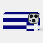 Apple iPhone 15 Pro Case-Mate, Greece flag Hoesje (Achterkant horizontaal)