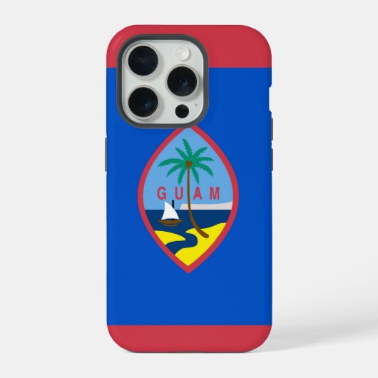 Apple iPhone 15 Pro Case-Mate Guam-vlag Hoesje (Achterkant)