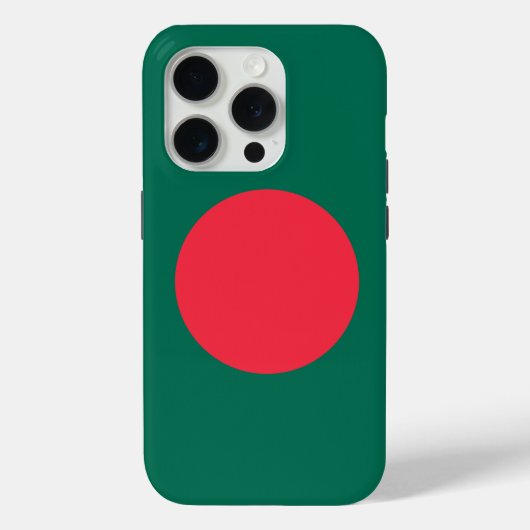 Apple iPhone 15 Pro Case-Mate, vlag van Bangladesh Case-Mate iPhone Case (Achterkant)